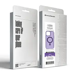 Чохол ArmorStandart Y23 MagSafe для Apple iPhone 14 Pro Max Transparent Purple - мініатюра 4