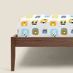 Дитяче простирадло Cosas Color Animals 110х160 біле (AnimalsColor_110x160) - мініатюра 3