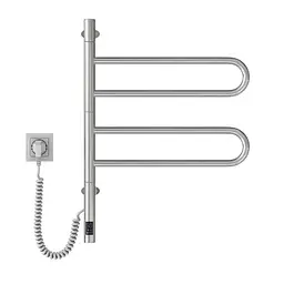Електрична рушникосушка Navin Fouette 480x600 Sensor з таймером 00-044050-5080, Хром, Електронний - мініатюра 4