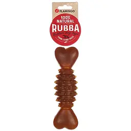 Flamingo Rubba Bone фламінго кістка гумова з шипами іграшка з пищалкою для собак