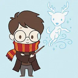 Картина по номерам для детей "Harry Potter: Милый Патронус" 25х25 см
