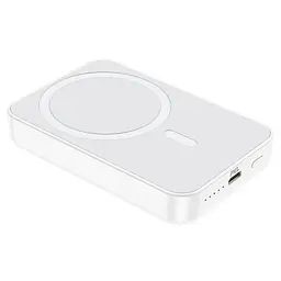 Магнітний повербанк Borofone BJ25 Plus Reach magnetic wireless power bank (10000mAh) білий - мініатюра 5