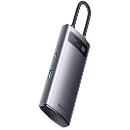Хаб конвертер Baseus Metal Gleam Series 4-in-1 Multifunctional Type-C WKWG070113 - мініатюра 3
