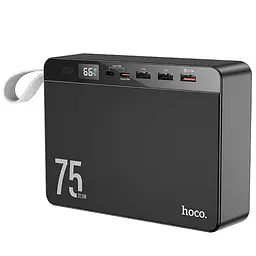 Портативний ЗП Power Bank Hoco J94 Overlord 22.5W 75000 mAh Чорний