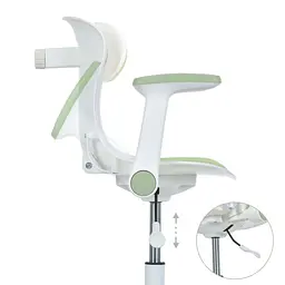 Дитяче крісло Bambi M 6151-5 з підлокітником і підніжкою зелене (RLT57092) - мініатюра 4