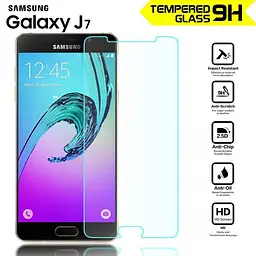 Скло Samsung j710 J7-2016 захисне чисто прозоре - мініатюра 3