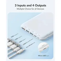 Портативний акумулятор - умб Charmast W2002C 26800mAh 15W рожевий - мініатюра 8