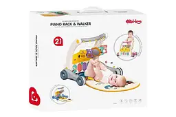 Ходунки-каталка с ковриком 6049 на батарейках, в коробке р. 43x39x10,5 см YG Toys