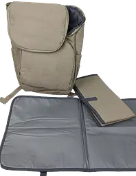 Рюкзак для мам з пелюшковими килимками Live in Style 16 л 40.5x24x19 см поліестер бежевий - мініатюра 2