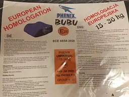 Бустер Bubu Phenix для дітей 6-12 Років 15-36 Кг Категорія 3 Польща - мініатюра 3