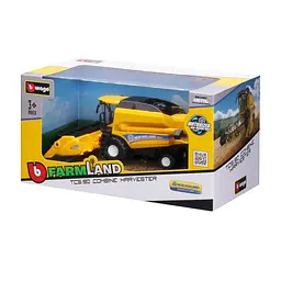 Автомодель Зернозбиральний комбайн New Holland TC5.90 Bburago 18-31721 із зерновою жниваркою - мініатюра 6