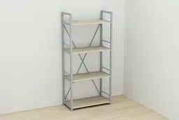 Етажерка 4/60 Ferrum-decor Серії Коннект 120x60x28 сірий ДСП Дуб Сонома 16мм (FRD-104251) - мініатюра 4