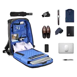 Рюкзак для ноутбука Kingsons 17" laptop backpack Light Grey (KS3149W-D17L) - мініатюра 5