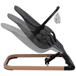 Крісло-гойдалка Kidwell Laro Black/Wooden - мініатюра 5