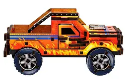 Конструктор 3D Puz-00972 "Turbo off-road", дерев'яний PuzzleOk - мініатюра 4