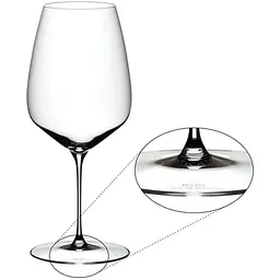 Келих для червоного вина Riedel Veloce Cabernet 825 мл набір 2 шт. прозорий (6330/0) - мініатюра 3