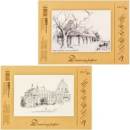 Склейка для ескізів та рисунку SM-LT Art Gold Drawing Paper 160г/м2 20л - мініатюра 2