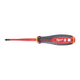 Викрутка з тригранною рукояткою ізольована VDE MILWAUKEE, PH2х100мм