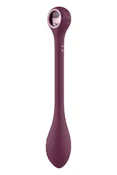 Вібратор Dreamtoys Glam Bendable G-Spot Vibe 22 см бордовий - мініатюра 5