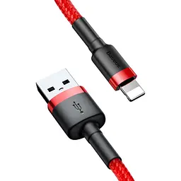 Кабель Baseus Cafule USB-A to Lightning 3m Red (CALKLF-R09) [169659] - мініатюра 4
