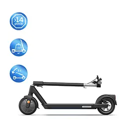 Електросамокат OKAI ES20-NEON Black 9", 300(600)W, 9.8Ah, 40km, 25km\h, 20%, NFC, App, 16kg (ES20-B) - мініатюра 5