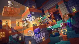 Дерев'яний фігурний пазл Minecraft (Майнкрафт) геймерський 3, А3, Дерев'яна коробка 200 елементів