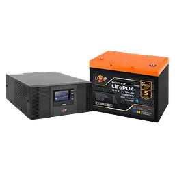Комплект резервного живлення LogicPower B1500 + літієва (LiFePO4) батарея 1280Wh