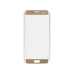 Скло корпусу з рамкою для Samsung Galaxy S7 EDGE G935 золотистий