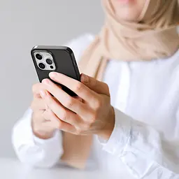 Чохол Vokamo для iPhone 15 з магнітом Glacier білий матовий - мініатюра 3
