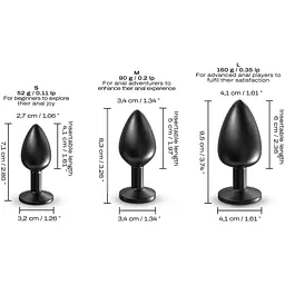 Анальна пробка Dorcel Onix Plug M - мініатюра 4