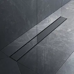 Трап для душу лінійний AM.PM Primeflow Tile 700 мм, універсальний затвор, чорний (W02SC-U11-070-04BM)