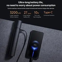Ліхтар Xiaomi Mijia Multi Functional Strong Light Flashlight (N613) BHR7668CN - мініатюра 6