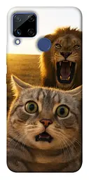 Чохол Demsky Shocked cat and lion для Realme C15