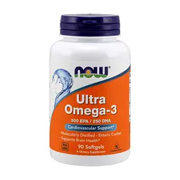 Жирні кислоти Now Foods Ультра Омега-3, Ultra Omega-3, 90 желатинових капсул (NOW-01661)