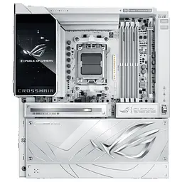 ASUS Материнська плата ROG CROSSHAIR X870E GLACIAL sAM5 X870E 4xDDR5 M.2 USB Type-C Wi-Fi BT E-ATX білий