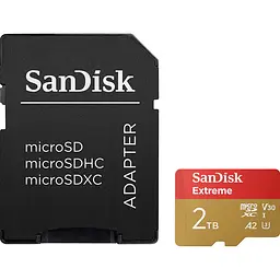 Карта пам'яті SanDisk microSDXC Extreme 2TB UHS-I U3 V30 A2 (SDSQXAV-2T00-GN6MA) [141834]