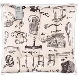 Подушка для стільця Ardesto Kitchen 40х40см, 90% поліестер, 10% бавовна (ART03KN)