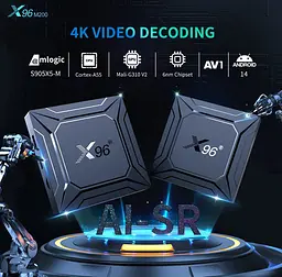 Смарт-ТВ-приставка SmartTV X96 M-200 Android 14 4/32 Гб 4K UltraHD - мініатюра 5