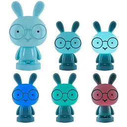 Світильник-нічник Kite LED з акумулятором Bunny блакитний (K24-490-1-3) - мініатюра 3