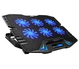 Охлаждающая подставка для ноутбука до 17 дюймов Ice Coorel K-8 Led Blue 6xfans - мініатюра 1