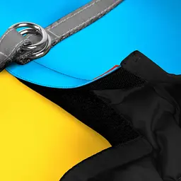 Шлея для собак м'яка Waudog Clothes з QR-паспортом "Colors of freedom" S2 В 46-50 см С 43-45 см - мініатюра 4