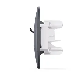 Розетка CAT6+CAT3 подвійна чорний графіт VIDEX BINERA VIDEX (24574-000) - мініатюра 4