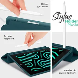 Чохол-книжка ArmorStandart Smart Fold Pen для Samsung Tab S9+ / S9 FE+ / S10+ Pine Green (ARM75009) [121641] - мініатюра 5