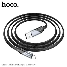 Кабель HOCO U119 Machine charging data cable iP 1,2m. чорний - мініатюра 4