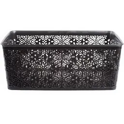 Кошик Violet House Ажур Dark Grey 14 л (0504 №4 Ажур DARK GREY б/кр. 14 л) - мініатюра 2