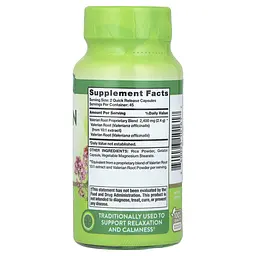 Валеріана Nature's Truth Valerian Root корінь 2400 мг 90 капсул швидкого вивільнення - мініатюра 2