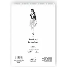 Альбом для маркерів SM-LT Art SM-LT Art на спіралі А3 100 г/м² 50 аркушів білий  