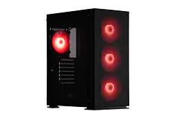 2E Gaming Корпус Virtus Neo G3301N без БЖ 2xUSB3.0, 1xUSB2.0, 3x140мм ARGB, 1x120мм ARGB, VGA 340мм, LCS ready, контролер з пультом, TG Side Panel, ATX, чорний