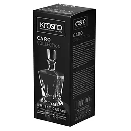 Графин для віскі Krosno Caro, скло, 750 мл (791265) - мініатюра 3