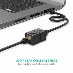 З'єднувач кручений пари RJ45 Ugreen NW114 20390 (Чорний) - мініатюра 3